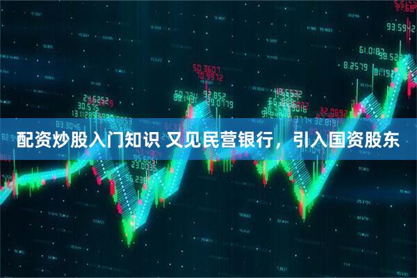 配资炒股入门知识 又见民营银行，引入国资股东