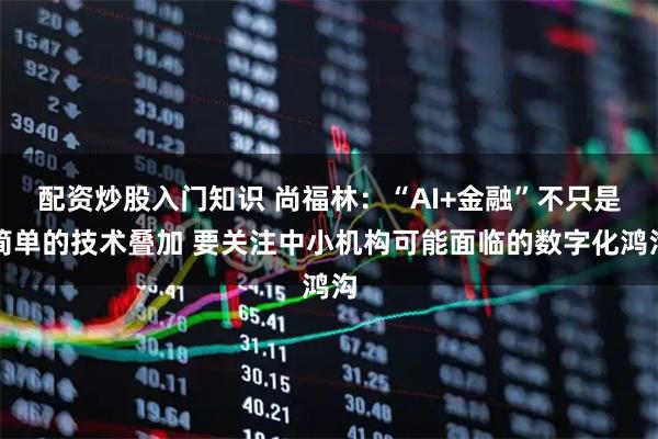 配资炒股入门知识 尚福林:“AI+金融”不只是简单的技术叠加 要关注中小机构可能面临的数字化鸿沟
